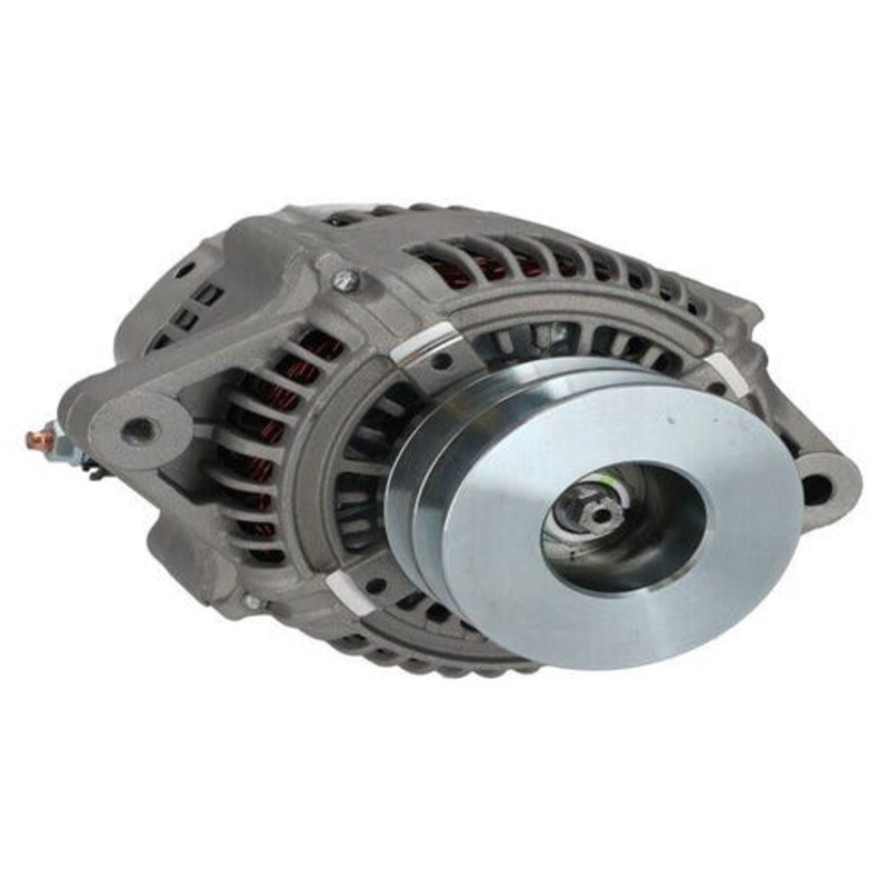Alternator - Denso Style with Pulley (12066) fits John Deere 4055 4255 4455 4555 4755 4955 RE44140 fits Delco Remy 10459495 fits Denso 100211-6030