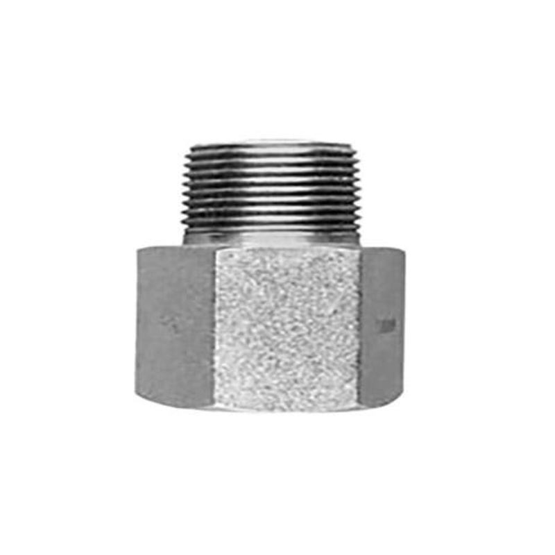 Brennan 6404-08-08 Hydraulic Adapter Solid Straight 3/4" Female ORB to 1/2" Male NPT fits Farm-Oyl BR330250 fits Weatherhead BRC3239X8X8