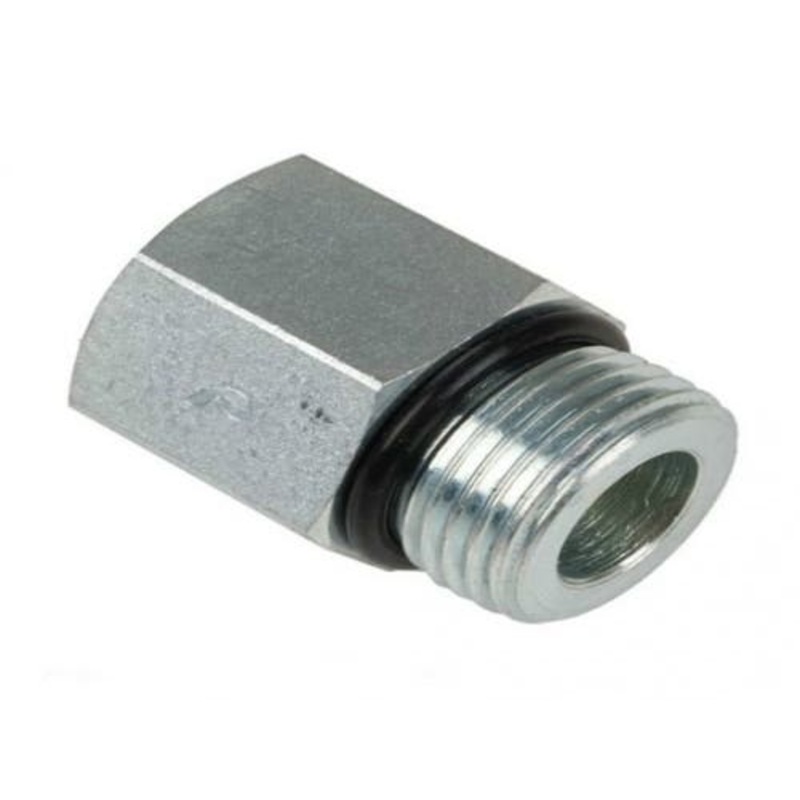 Brennan 6410-10-08 Hydraulic Adapter Solid Straight 3/4" Female ORB to 7/8" Male ORB fits Case BR218-5261 fits Hydraulics 2H10120RF14RM 43A17