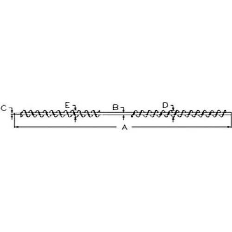 Grain Shoe Supply Auger - Left Hand fits John Deere 6600 6601 6602 6620 6622 7700 7701 7720 7721 8820 AH95944