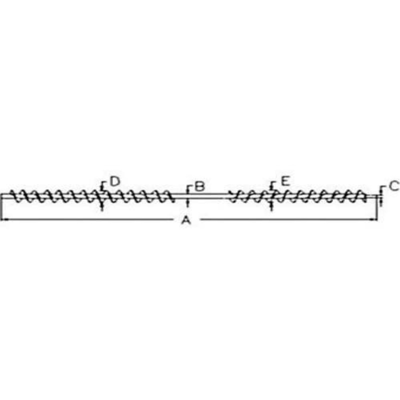 Grain Shoe Supply Auger - Right Hand fits John Deere 6600 6601 6602 6620 6622 7700 7701 7720 7721 8820 AH95943