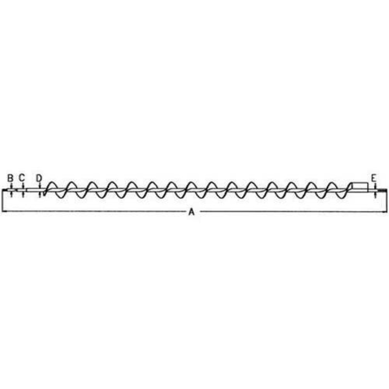 Lower Tailings Auger fits John Deere 9600 9610 9650 9660 9640 WTS 9660 WTS 9680 WTS AH146313 AH140214 AH126207