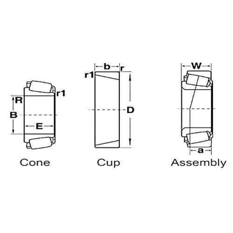 Final Drive Pinion Shaft Bearing Cup fits John Deere 5720 5820 6600 6620 7700 7720 8820 9600 9610 JD8285 fits Ford 900 NCA7067A fits New Holland 50515