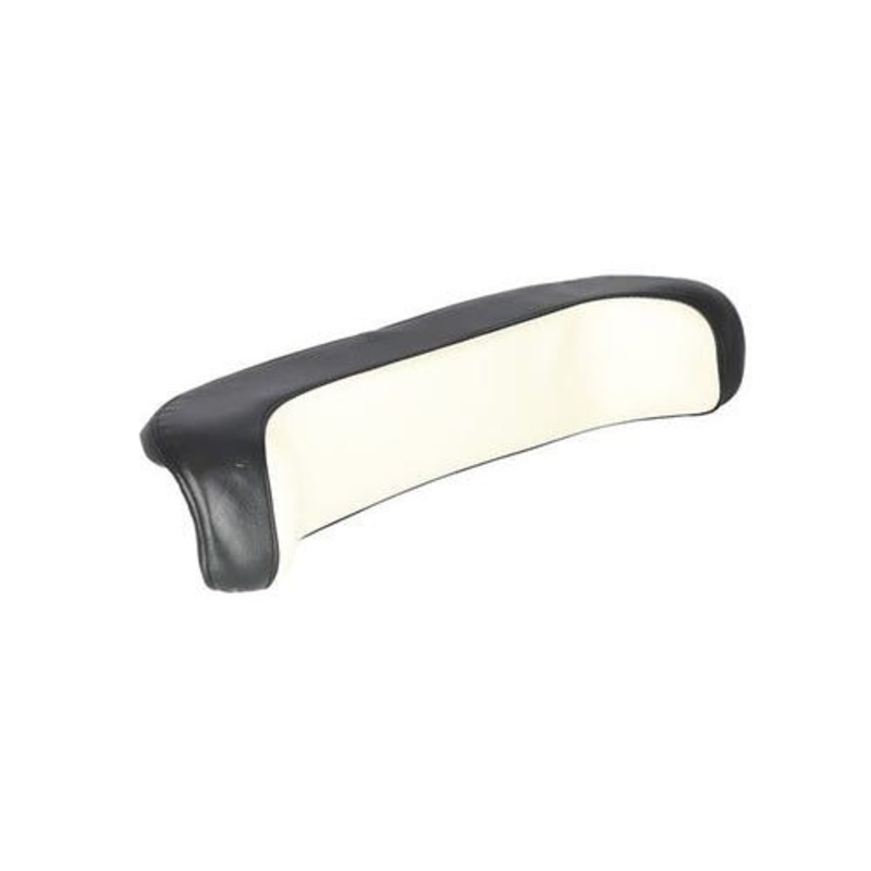 Backrest - Curved Vinyl White/Black fits White 2-70 2-78 2-85 2-88 2-105 2-110 2-135 2-150 fits Oliver 1650 1850 fits Minneapolis Moline G955 G1355