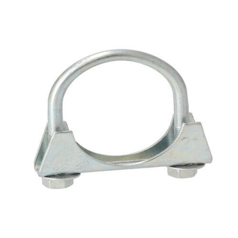 Muffler Clamp - 2" 2 Bolt Heavy Duty fits New Holland TL70 TL80 TL90 TL100 fits Ford 81818151 D6NN5252B fits Allis Chalmers 79023405
