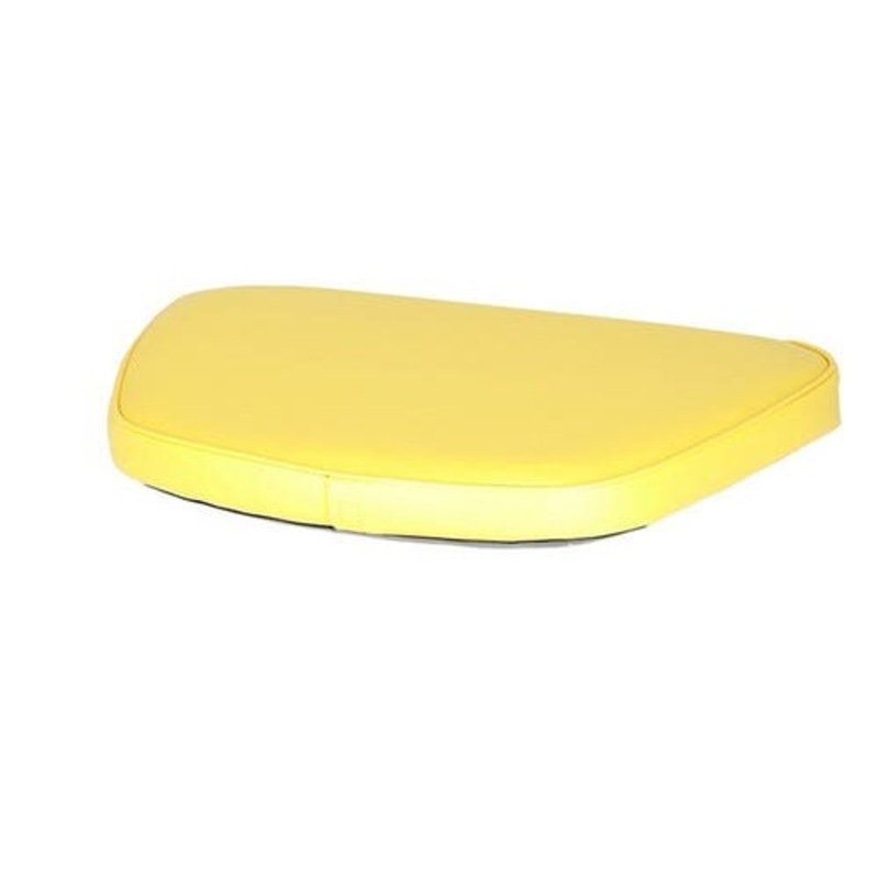 Seat Cushion - Steel Backed Vinyl Yellow Flat Bottom American Style Seat fits John Deere 1020 2020 2030 2350 2550 2750 1640 2040 2440 2640 AL39823