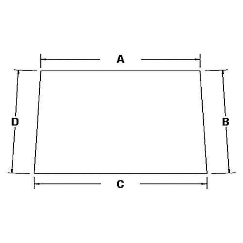 Cab Glass - Windshield fits John Deere CTS 9400 9410 9450 9500 9510 9550 9560 9600 9610 9650 9650 STS 9660 9660 STS 9750 STS 9760 STS AH141412