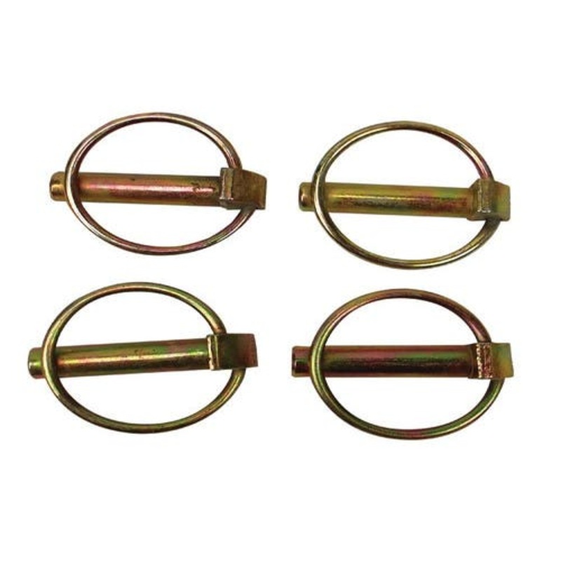 Lynch Pin 7/16" Shaft 1-3/4" Shank 1-1/2" Length 2" Overall 4 Pack fits 3-Point Hitch & Ag Hardware 810285V92 DKLP91 HLP11 LP11E K210316 PM02702 PN07