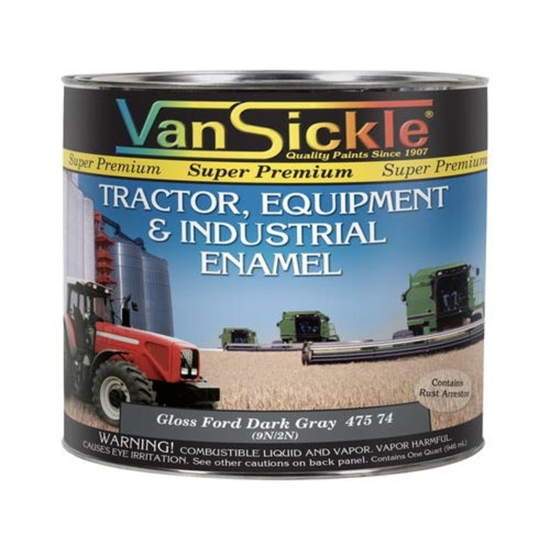 Ford Dark Gray Tractor Quart fits Paint Ford
