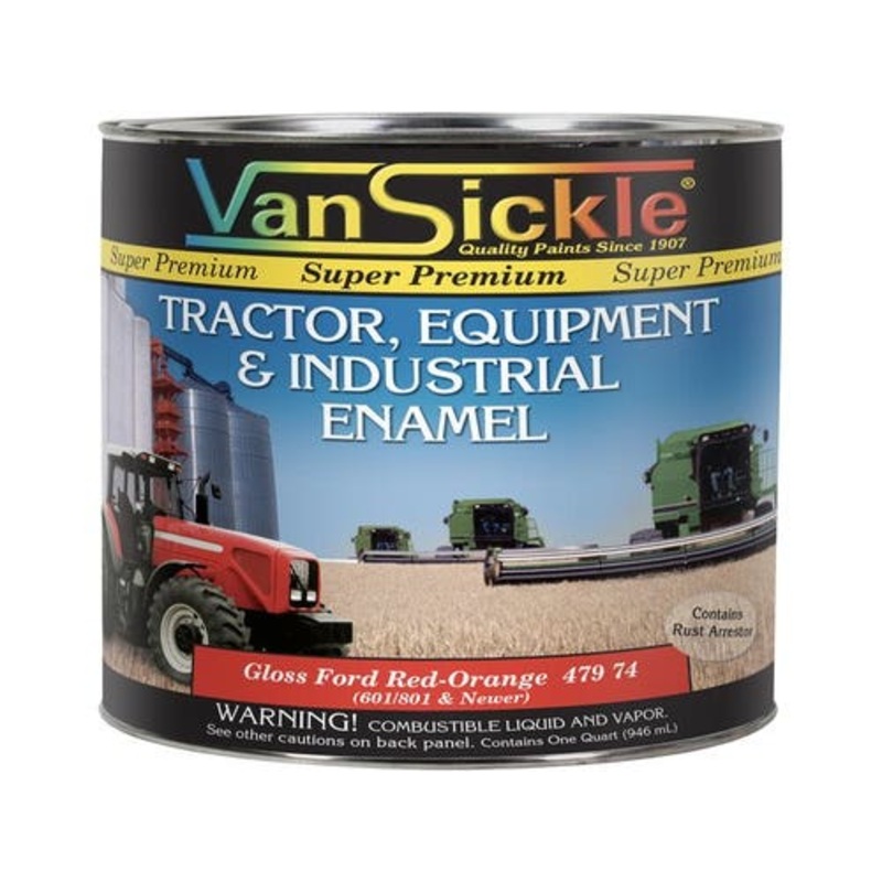 Ford Red / Orange Tractor Quart fits Paint Ford