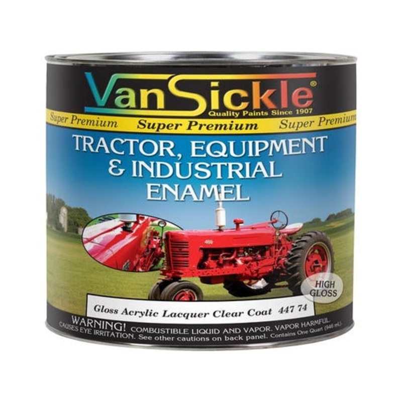 Gloss Acrylic Lacquer Clear Coat Tractor Quart fits Paint Primer / Additives