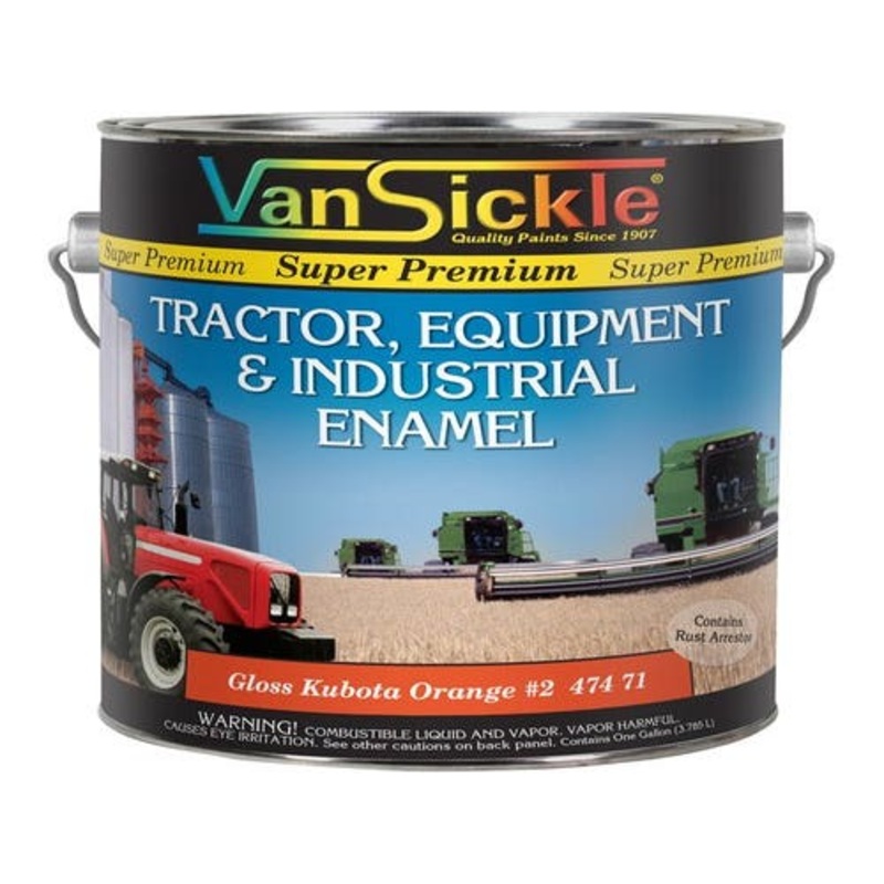 Kubota Orange 2 Tractor Gallon fits Paint Kubota