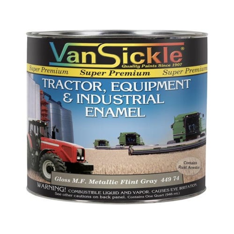 Massey Ferguson Flint Gray Metallic Tractor Quart fits Paint Massey Ferguson