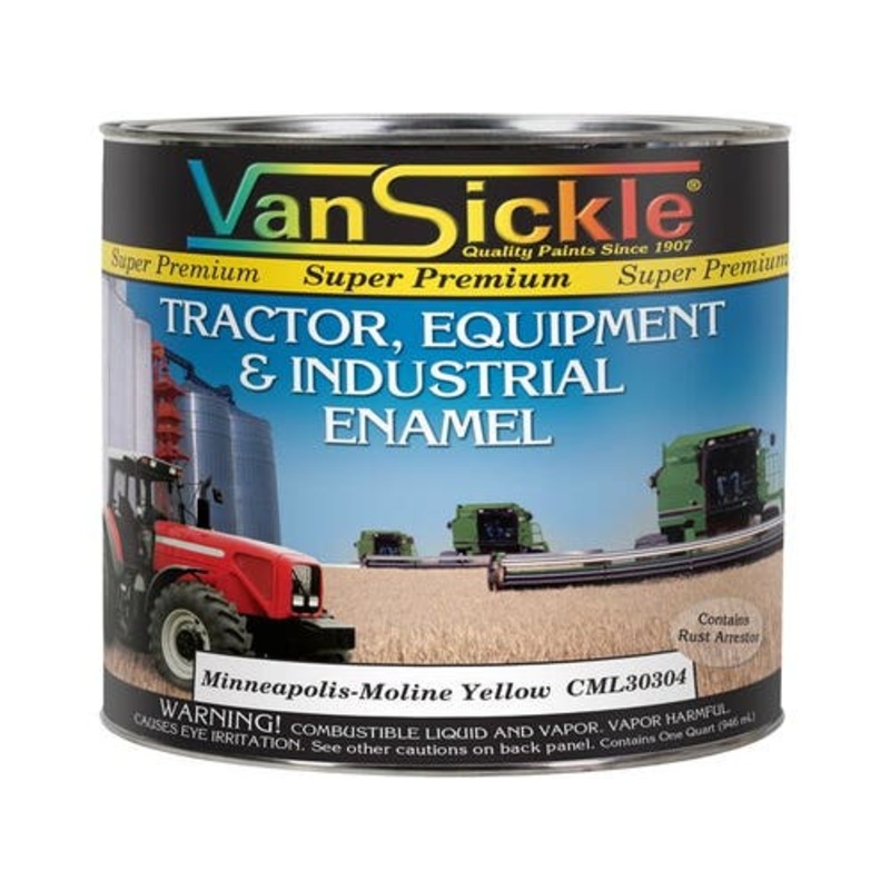 Minneapolis Moline Yellow Tractor Quart fits Paint Minneapolis Moline