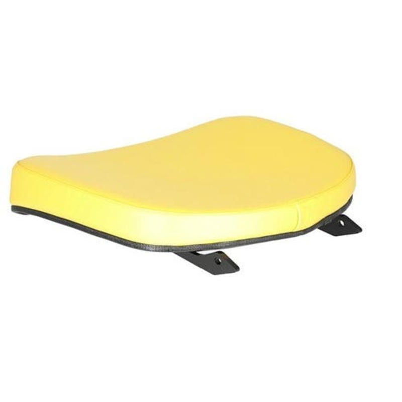 Seat Cushion - for 2 Piece German Style Seat Steel Backed Vinyl Yellow fits John Deere 1020 2030 2040 2140 2350 2355 2440 2550 2555 2750 2755 AL24170