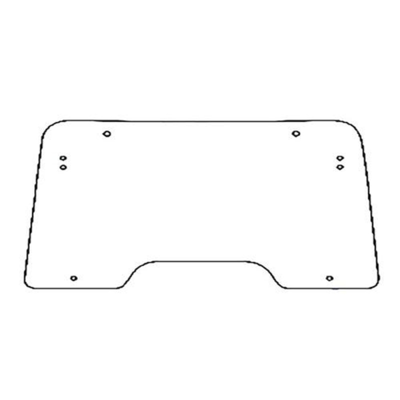 Cab Glass - Windshield Hinged fits New Holland T6010 T6020 T6030 T6040 T6050 T6060 T6070 TS100A TS115A TS125A TS135A 82032042 fits Case IH 82032042