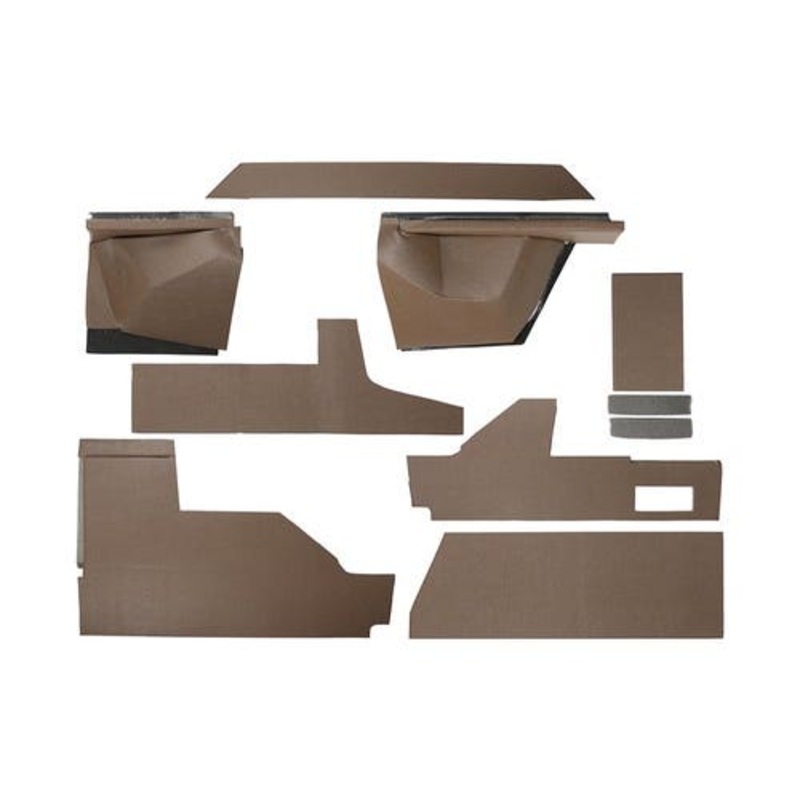 Cab Foam EZ Cab Kit Vinyl with Formed Plastic - Brown fits John Deere 4050 4250 4450 4650 4850