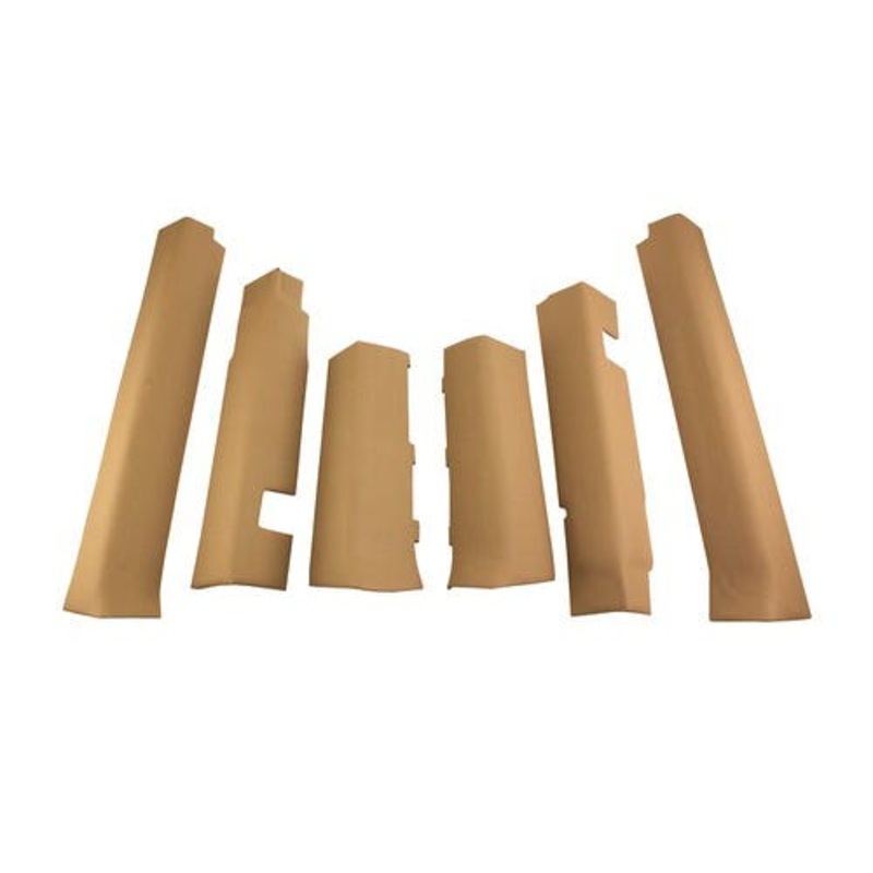 Cab Foam Formed Plastic Post Kit Vinyl - Sailcloth Tan fits John Deere 6200 6300 6400