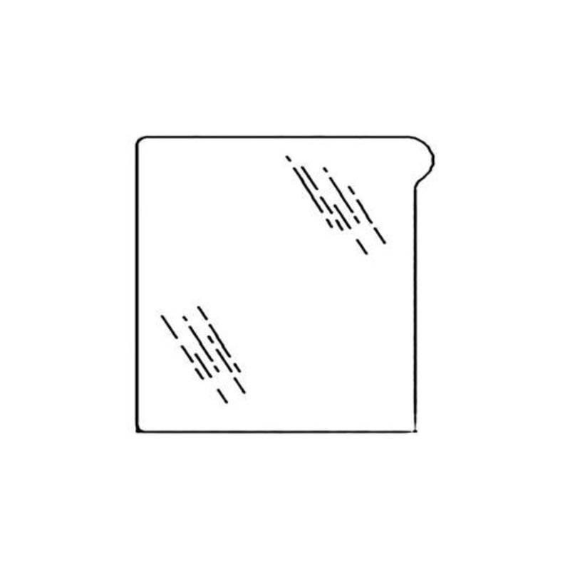 Cab Glass - Windshield Lower Right Hand fits John Deere 6120 6125M 6150M 6215 6220 6230 6320 6330 6415 6420 6430 6615 6715 7130 7230 7330 L151753