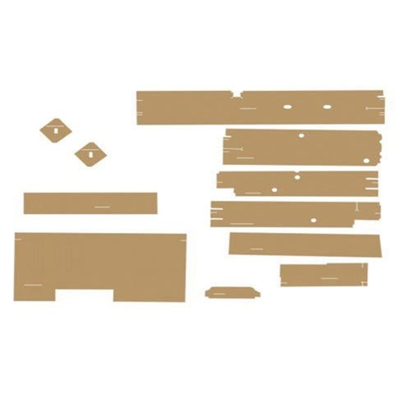 Cab Foam Cab and Post Kit without Headliner - Multi-Brown/Sailcloth Tan fits John Deere 8560 8570 8760 8770 8870 8960 8970
