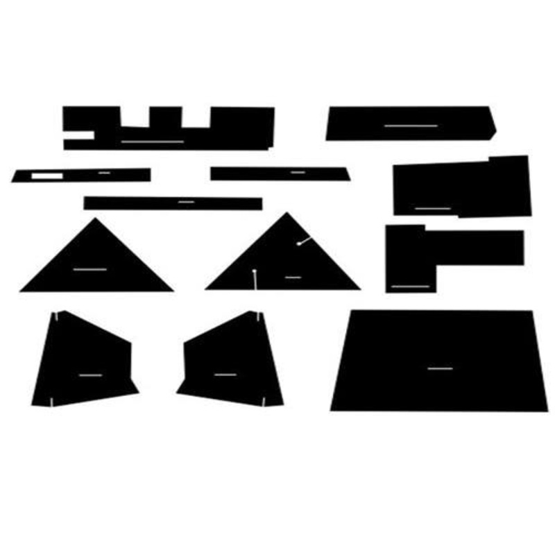 Cab Foam Cab Kit with Headliner - Black fits Allis Chalmers 7000 7010 7020 7030 7040 7050 7060 7080
