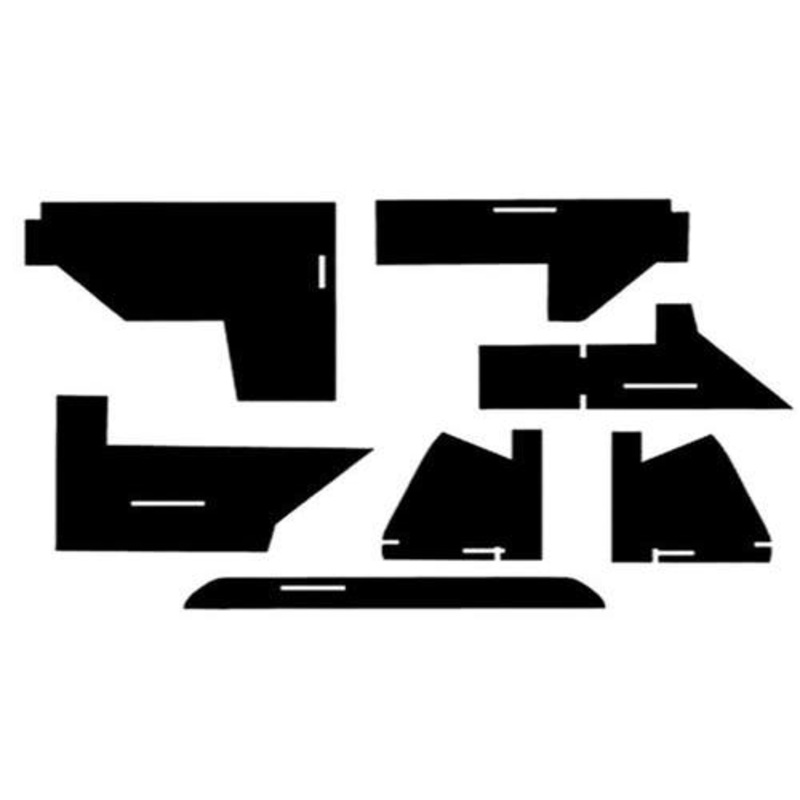 Cab Foam Cab Kit without Headliner - Black fits John Deere 4030 4230 4430 4630