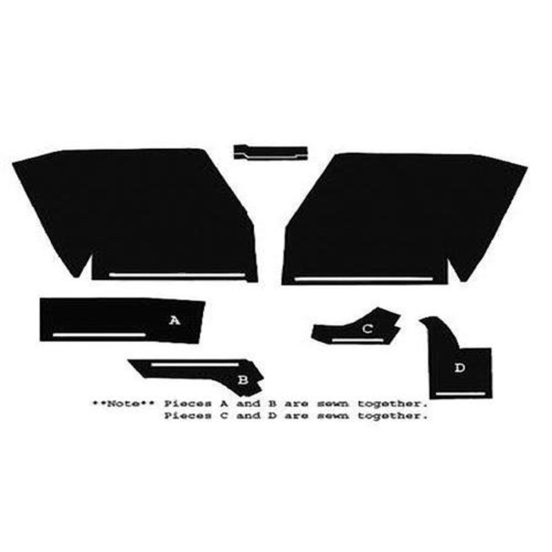 Cab Foam Kit less Headliner Black fits Oliver 1550 1555 1650 1655 1750 1755 1850 1855 1950 1955 2050 2150 2255