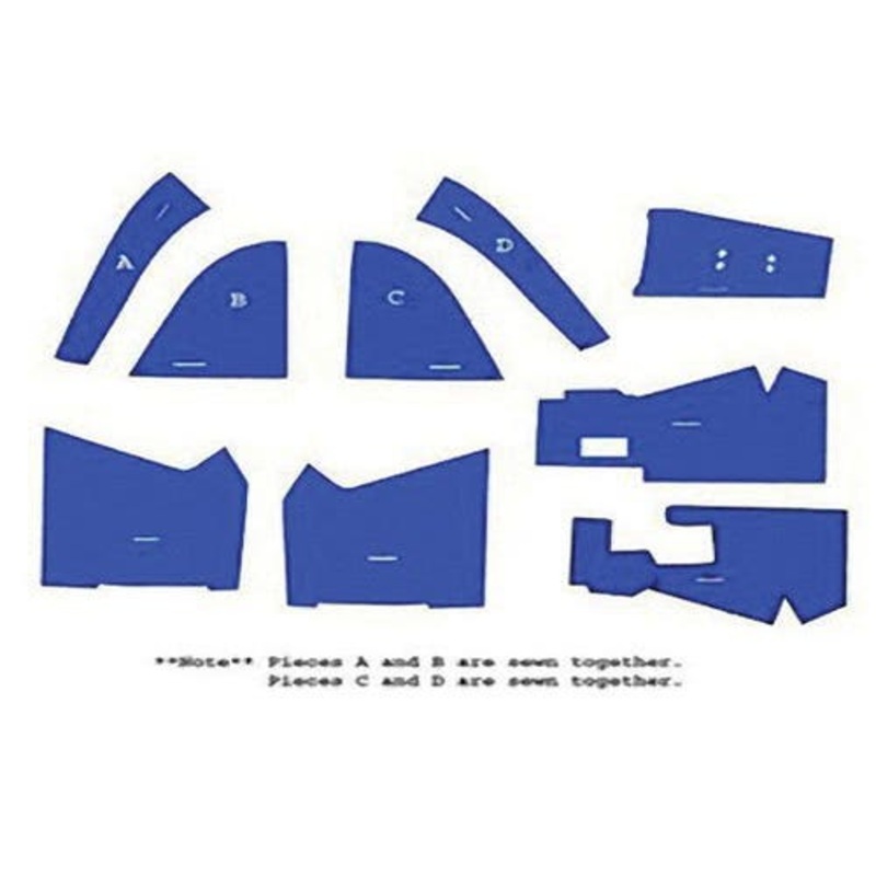 Cab Foam Kit less Headliner Blue fits Ford 5610 6610 7610