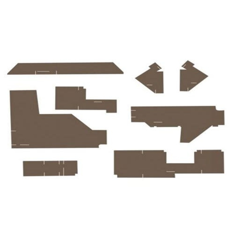 Cab Foam Kit less Headliner - Sailcloth Tan fits John Deere 2355 2555 2755 2955 3055 3155 3255