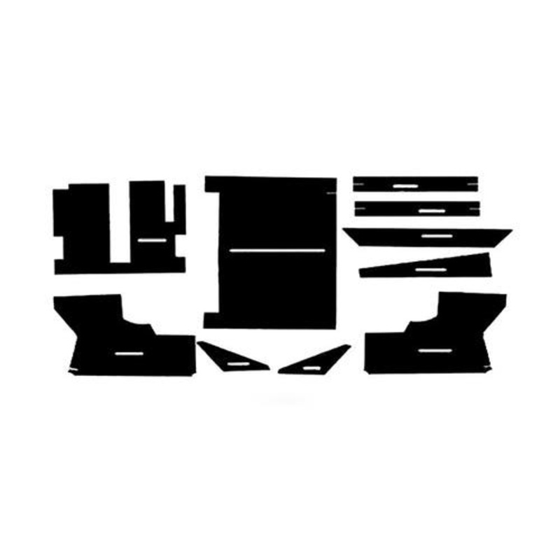 Cab Foam Kit with Headliner Hinson Cab Black fits John Deere 3010 3020 4000 4010 4020 4320 4520