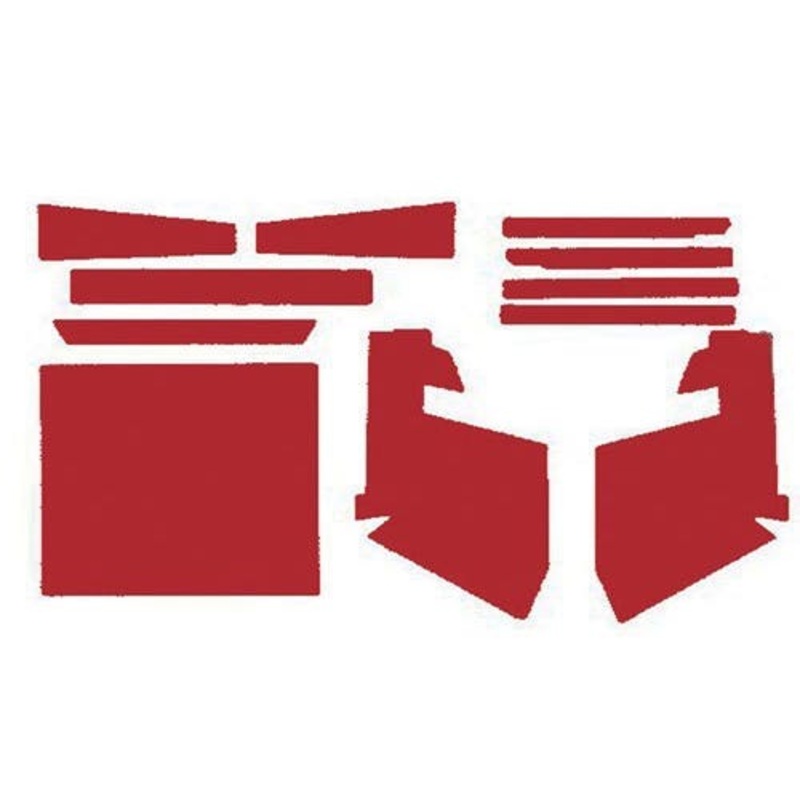 Cab Foam Kit with Headliner Red fits Massey Ferguson 1080 1100 1130 1150