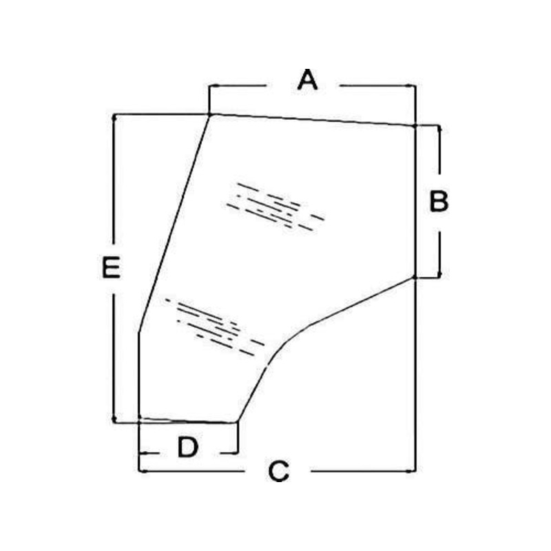 Cab Glass - Door Tinted Left Hand fits Massey Ferguson 4225 4235 4240 4243 4245 4253 4255 4260 4263 4265 4270 4355 3805643M1
