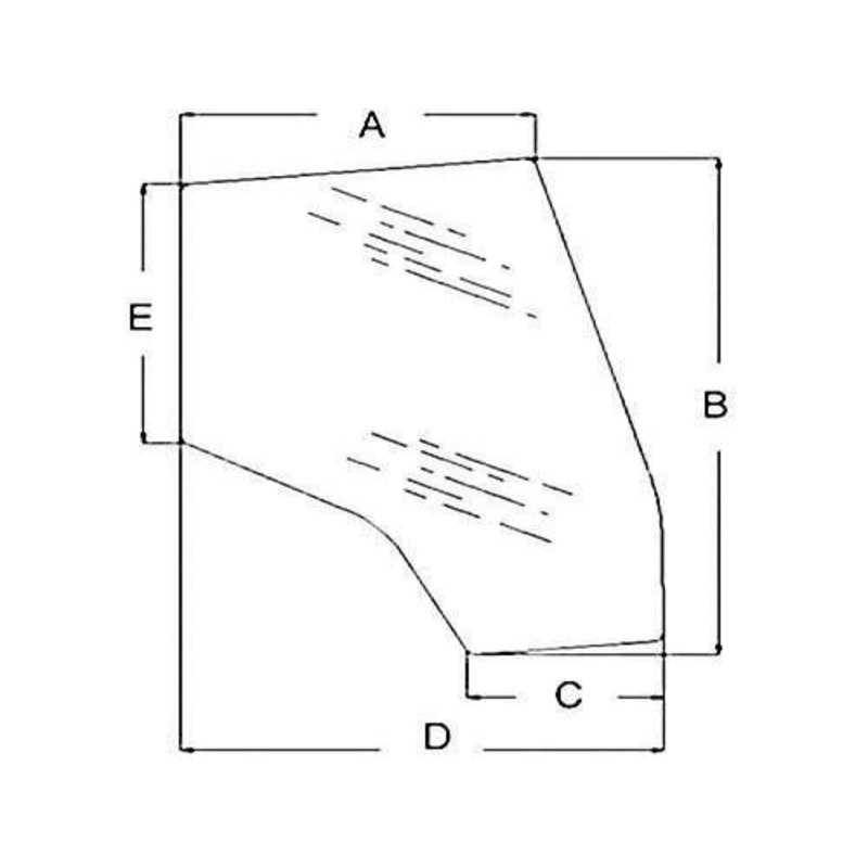 Cab Glass - Door Tinted Left Hand fits Massey Ferguson 4245 4255 6180 3907221M1 3902123M1 fits Allis Chalmers 3907221M1 fits White fits Challenger