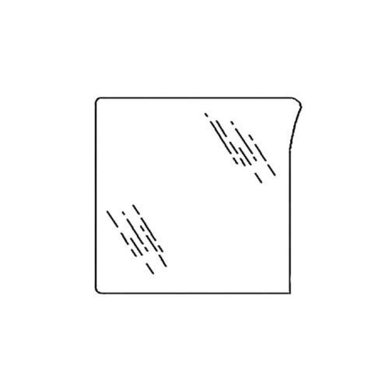 Cab Glass - Right Hand Lower Windshield fits John Deere 6410 6110 6200 6210 6300 6310 6400 6410 6506 6510 6600 6610 6800 6810 6900 6910 6910S L78534