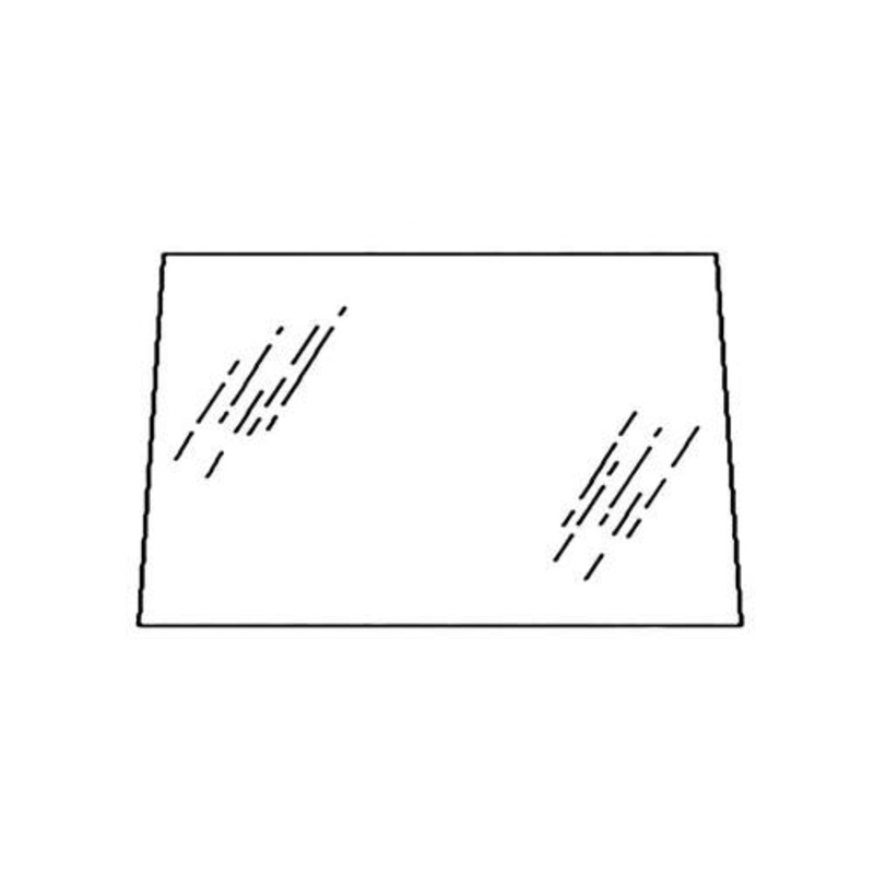 Cab Glass - Upper Left Hand Door fits John Deere 2250 2355 2450 2555 2650 2755 2850 3050 3055 3255 3350 3650 2955 3150 3640 3155 L58989 L62979 L58951