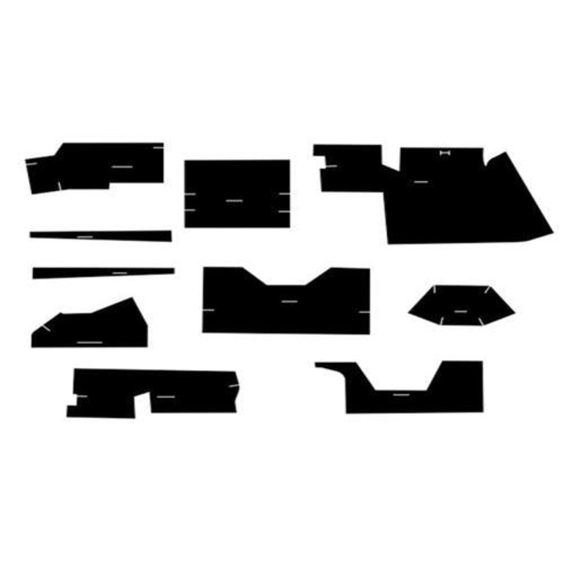 Cab Foam Cab Kit with Headliner - Black fits Case 770 870 970 1070 1170 1175