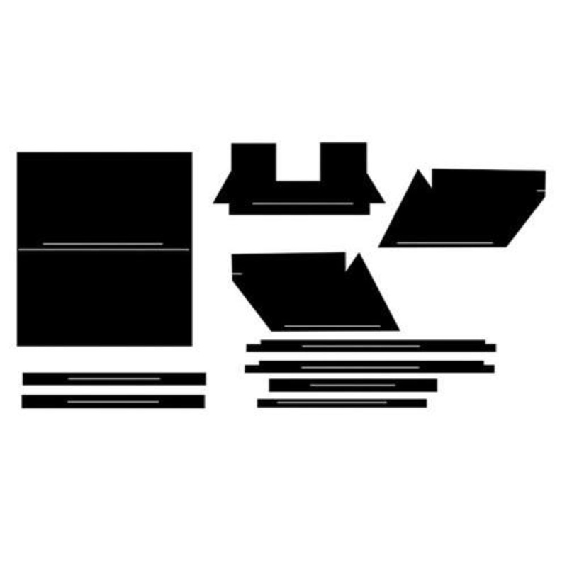 Cab Foam Cab Kit with Headliner - Black fits International 656 706 756 766 806 826 856 966 1026 1066 1206 1256 1456 1466 1566