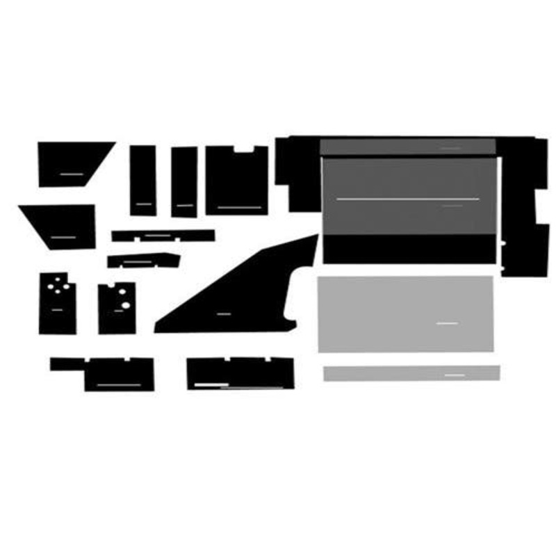 Cab Foam Cab Kit without Headliner - Black fits International 3088 3288 3488 3688 5088 5288 5488 6388 6588 6788 7288 7488