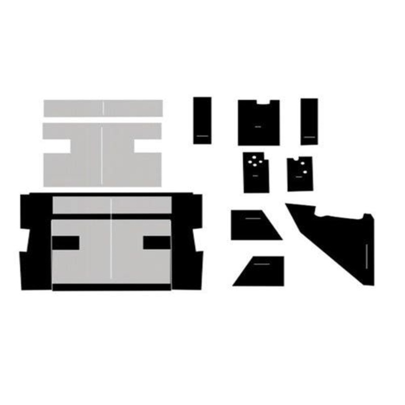 Cab Foam Cab Kit without Headliner - Black fits International 3388 3588 3788