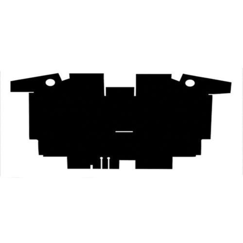 Cab Foam Floor Mat for Hydraulic Seat - Black fits International Hydro 186 886 986 1086 1486 1586