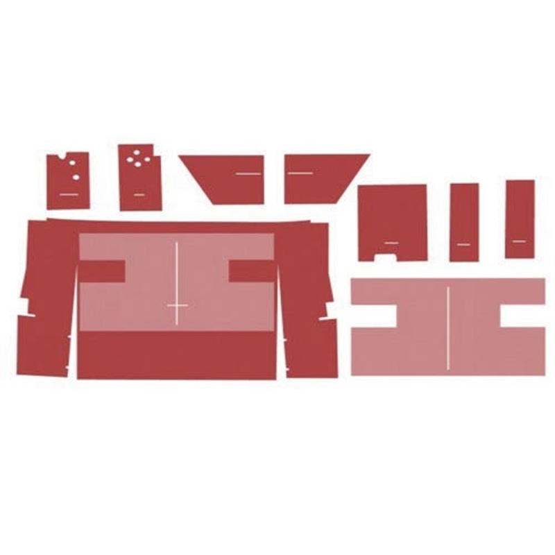 Cab Foam Kit Less Headliner - Red fits International Hydro 186 886 986 1086 1486 1586