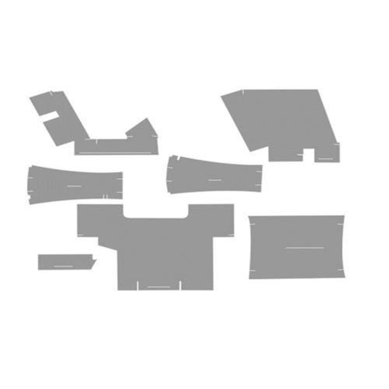 Cab Foam Kit with Headliner - Berkshire Gray fits Case 2394 2594 fits Case IH 3394 3594