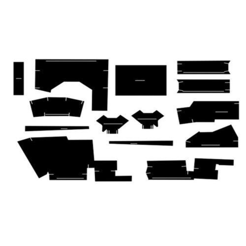 Cab Foam Kit with Headliner - Black fits Case 770 870 970 1070 1170 1175