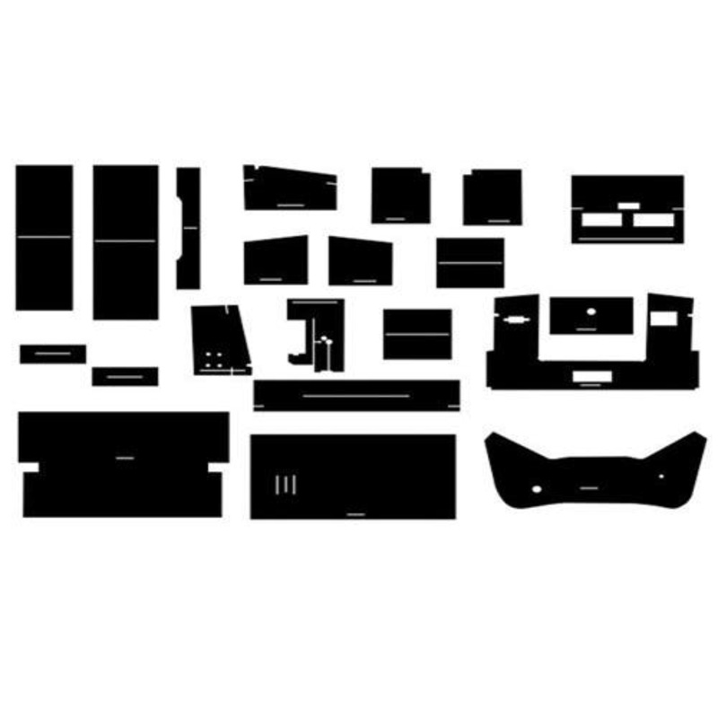 Cab Foam Kit with Headliner - Black fits International 4386 4586 4786