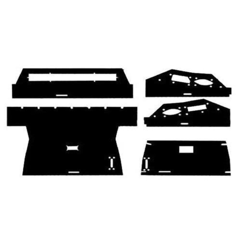 Cab Foam Main Headliner - Black Basketweave fits International Hydro 186 886 986 1086 1486 1586 3088 3288 3388 3588 3688 3788 5088 5288 5488 6388