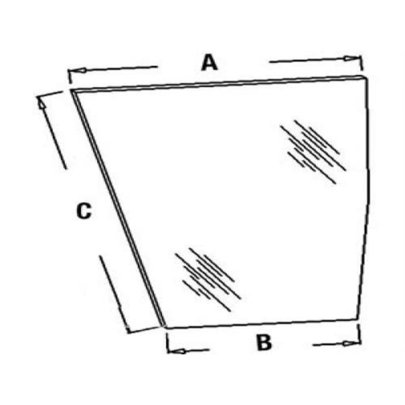 Cab Glass - Lower Front Left Hand fits Case IH 5120 5130 5140 5220 5230 5240 5250 248716A1 1330876C1