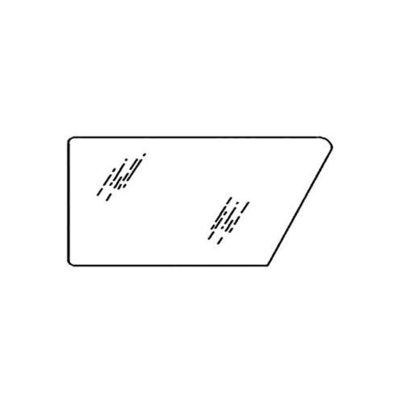Cab Glass - Lower Left Hand Tinted Door fits Case IH 5120 5130 5140 5220 5230 5240 5250 248725A1