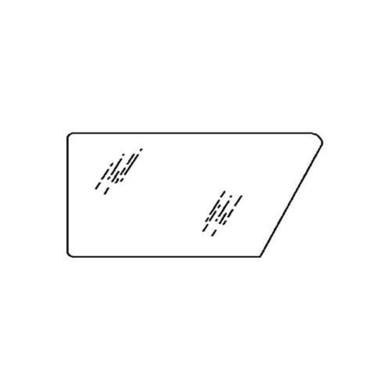 Cab Glass - Lower Right Hand Tinted Door fits Case IH 5120 5130 5140 5220 5230 5240 5250 248726A1