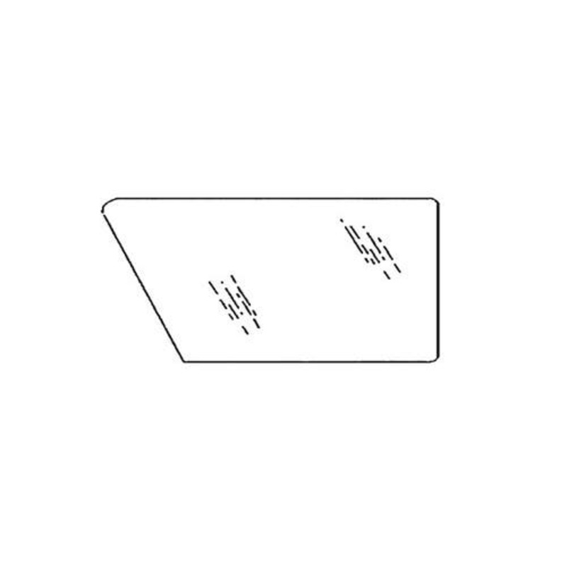 Cab Glass - Lower Right Hand Tinted Door fits Case IH MX80C MX90C MX100 MX100C MX110 MX120 MX135 MX150 MX170 192006A5