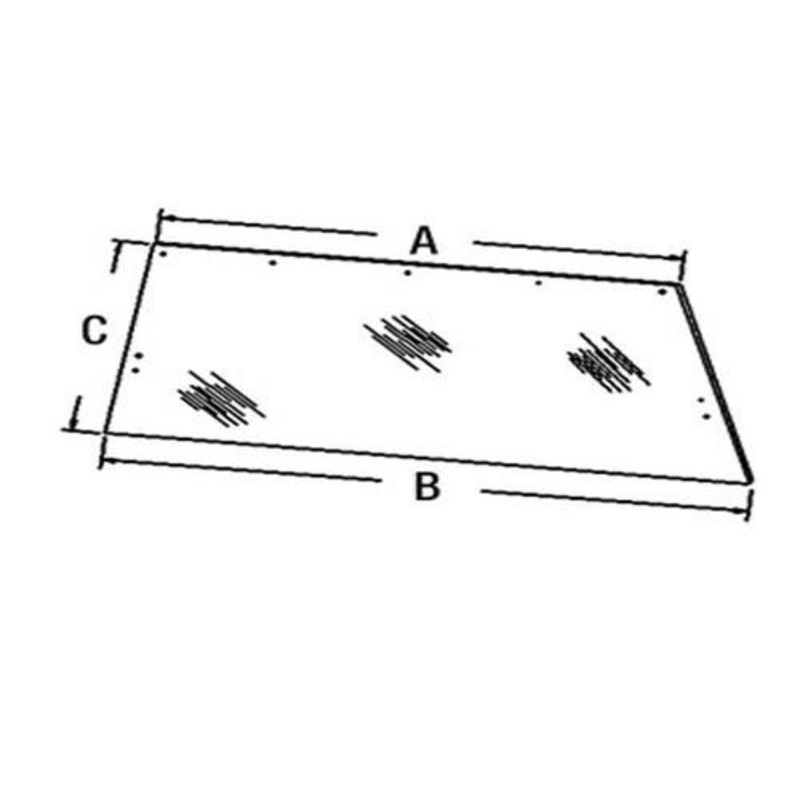 Cab Glass - Rear Window fits Case 2090 2290 2390 2590 F64517